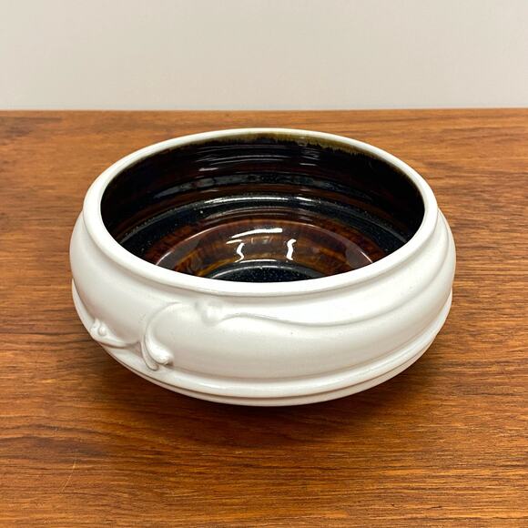 Michele Ann Rigert Signed Studio Art Pottery Vase Glazed Bowl Oregon USA Artist - Picture 1 of 10